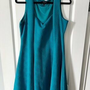 Torrid Blue Sleeveless Square Neck Sundress